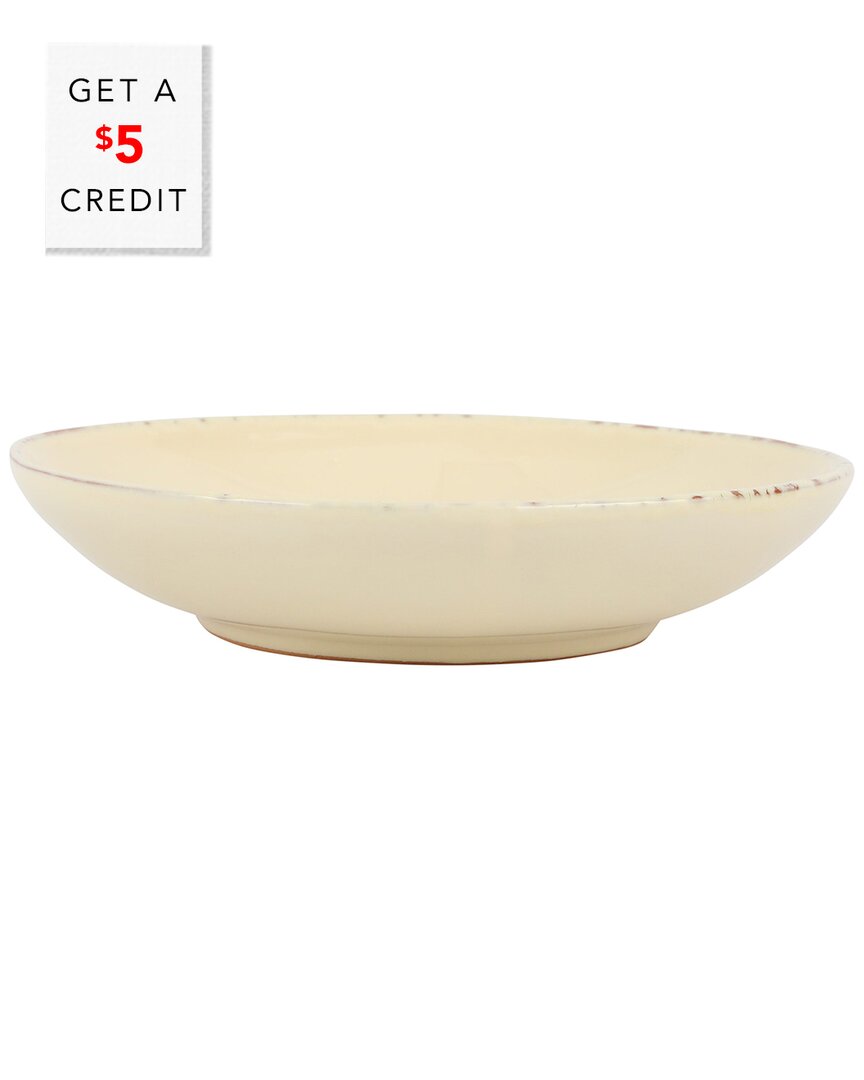 Vietri Cucina Fresca Pasta Bowl With $5 Credit In Beige