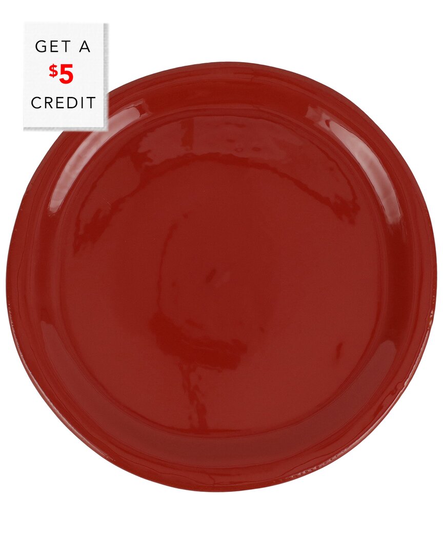 Shop Vietri Cucina Fresca Dinner Plate With $5 Credit In Red
