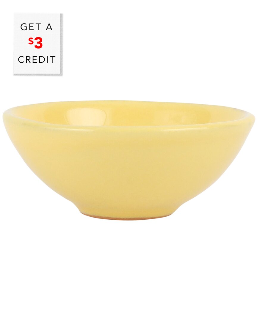 Shop Vietri Cucina Fresca Dipping Bowl With $3 Credit In Yellow