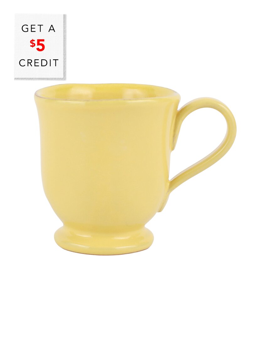 Vietri Cucina Fresca Mug With $5 Credit In Yellow
