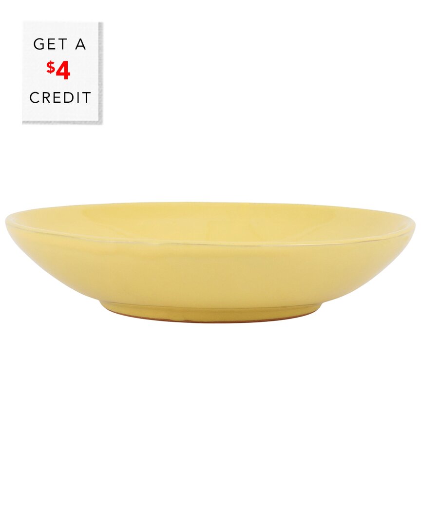 Shop Vietri Cucina Fresca Pasta Bowl With $4 Credit In Yellow