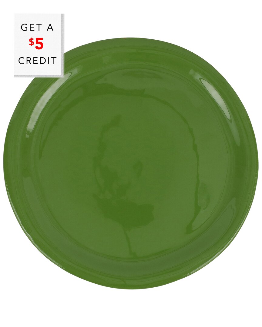Shop Vietri Cucina Fresca Dinner Plate With $5 Credit In Green