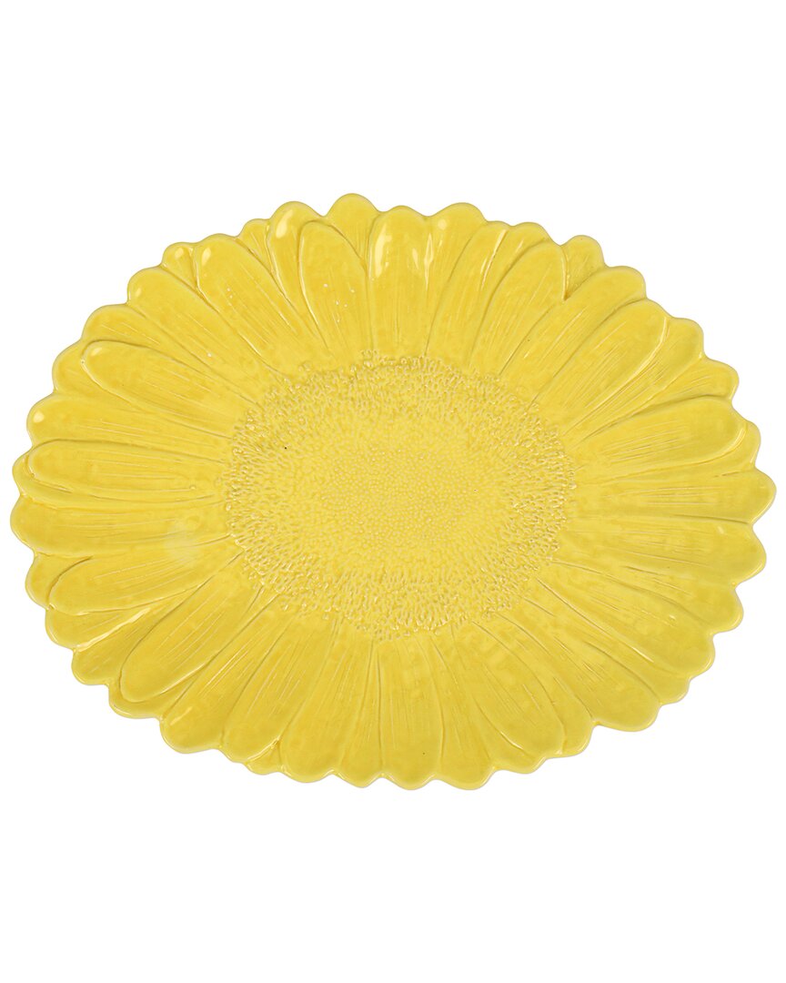 Vietri Fiori Di Campo Platter In Yellow