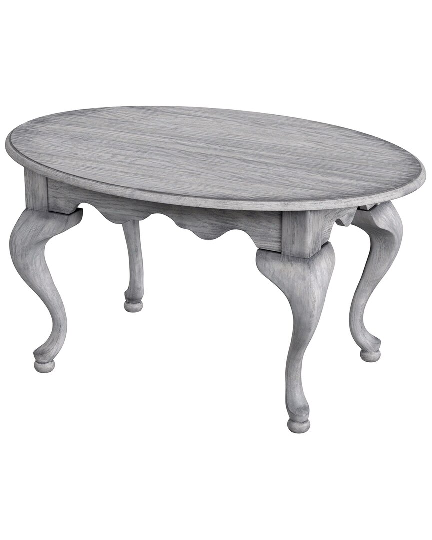 Butler Specialty Company Grace Oval 4 Legs Coffee Table In Grey