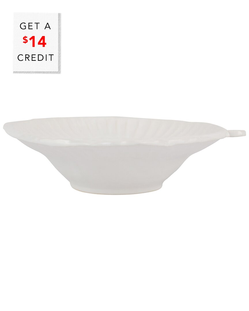 Shop Vietri Pesce Serena Medium Serving Bowl With $14 Credit In White