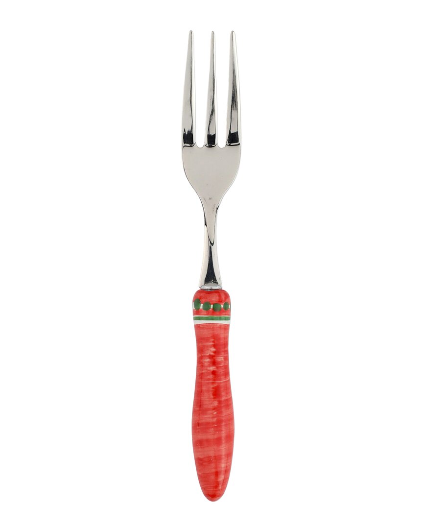 Vietri Positano Serving Fork In Multicolor