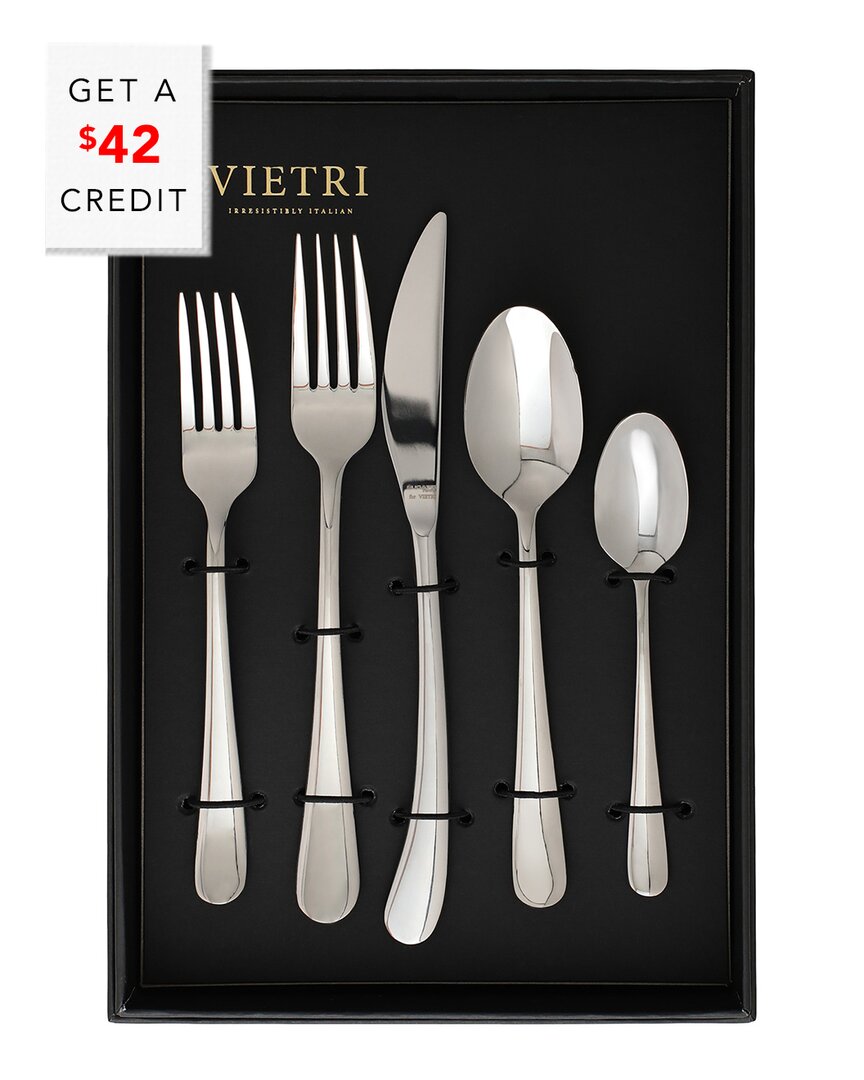Vietri Settimocielo 20pc Flatware Set In Silver