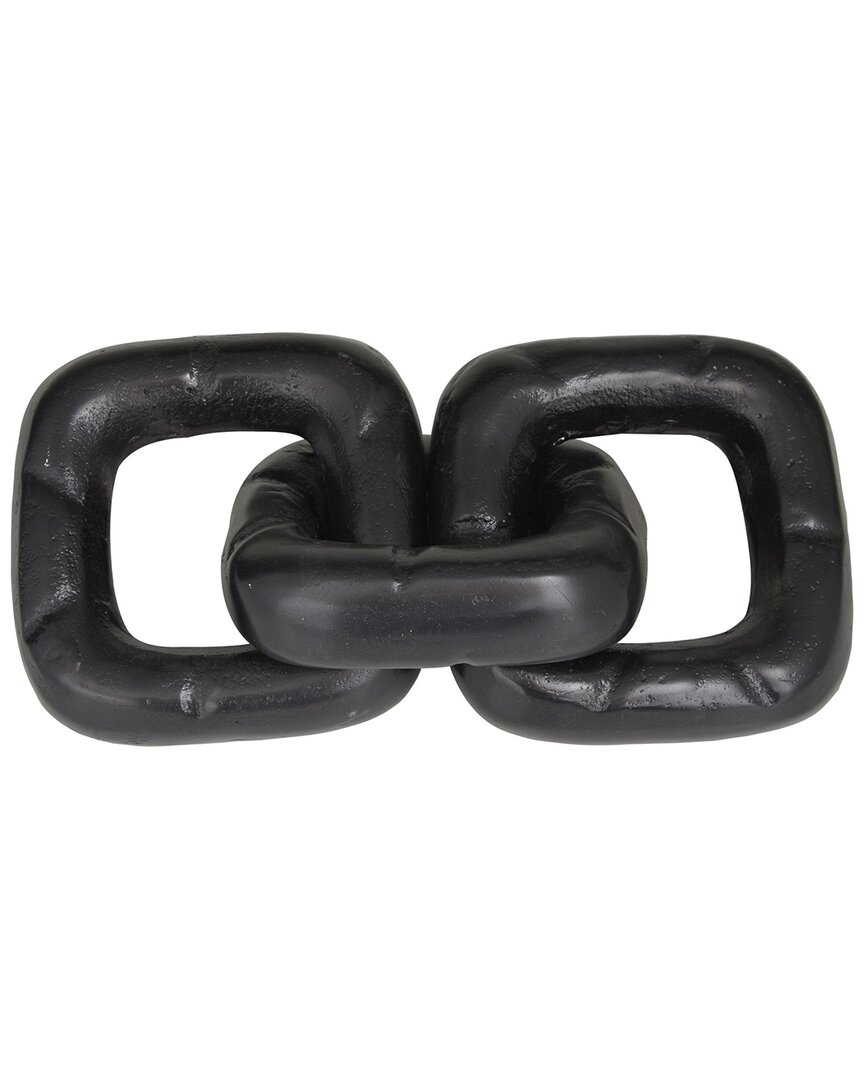 Shop The Novogratz Chain Black Aluminum Sculpture