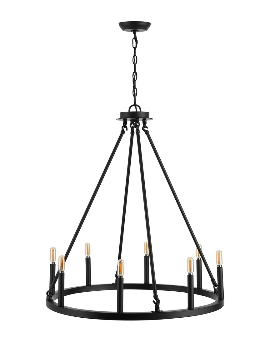 Jonathan Y Oberto 8 Light Led Candelier In Bronze