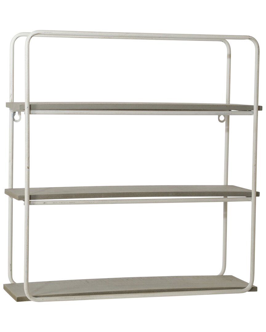 Sagebrook Home 3-tier Wall Shelf In Gray
