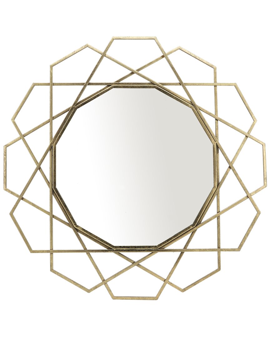 Sagebrook Home Geometric Mirror In Gold