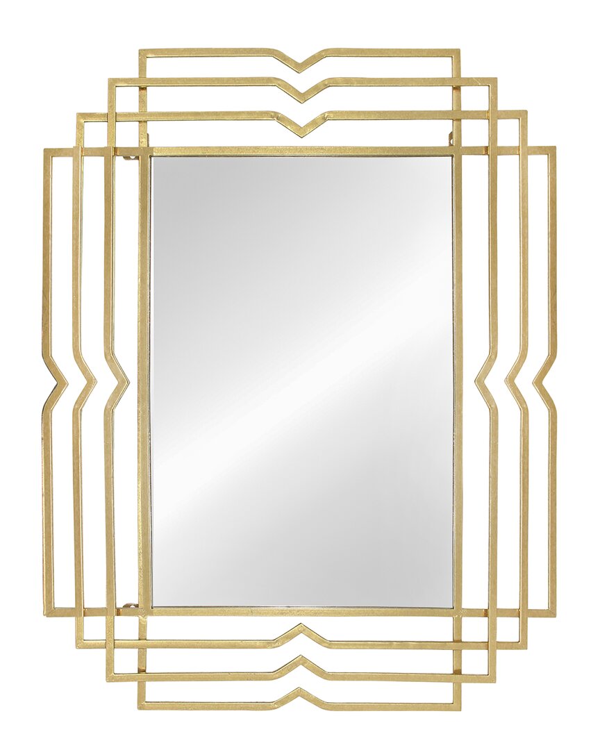 Sagebrook Home Rectangular Mirror In Gold