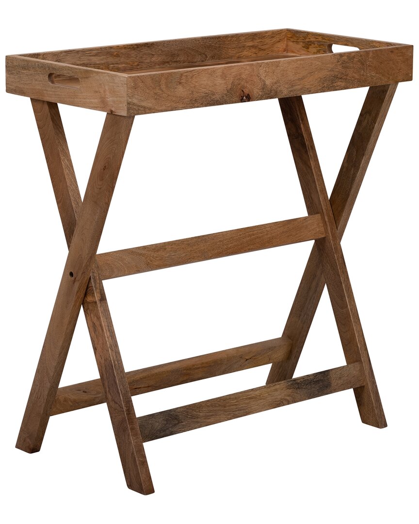Sagebrook Home Butler Tray With Stand In Brown