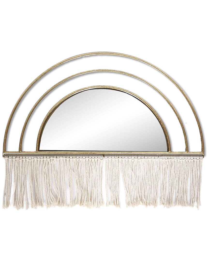 Sagebrook Home Arched Mirrored Wall Accent In Gold