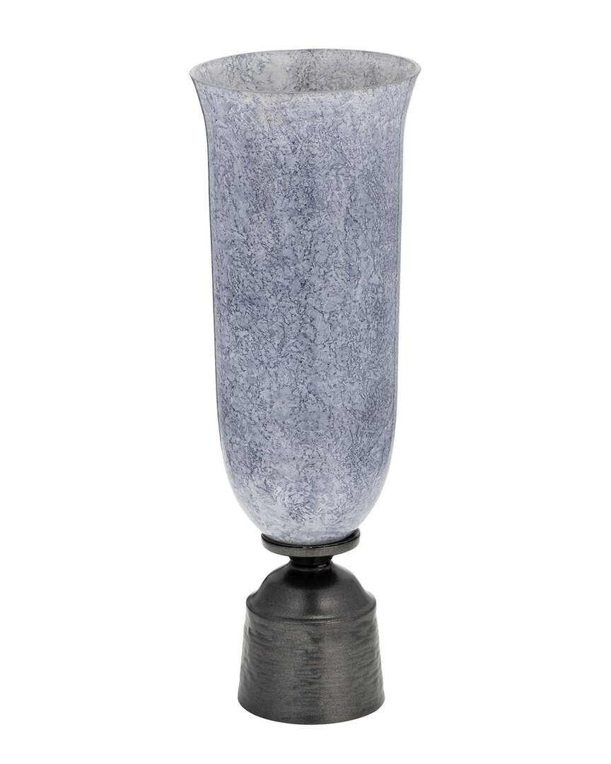 Sagebrook Home 20in Decorative Glass Vase In Blue