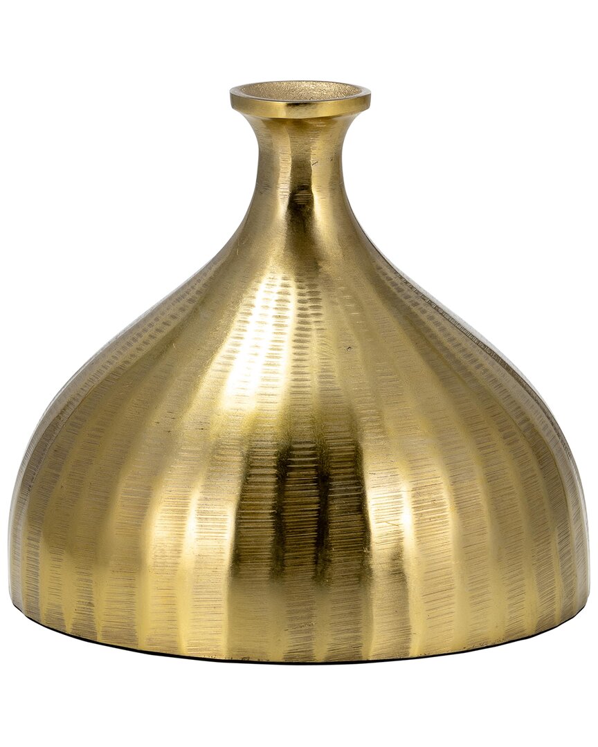 Sagebrook Home 7in Bulbous Vase In Gold