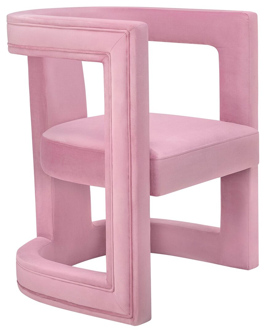 Tov Furniture Ada Velvet Chair In Pink
