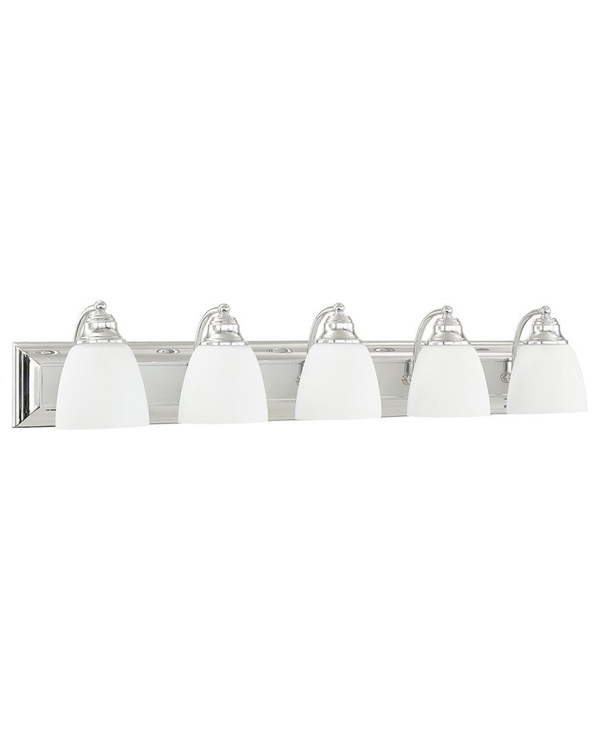 Livex Lighting Springfield 5-light Polished Chrome Bath-light