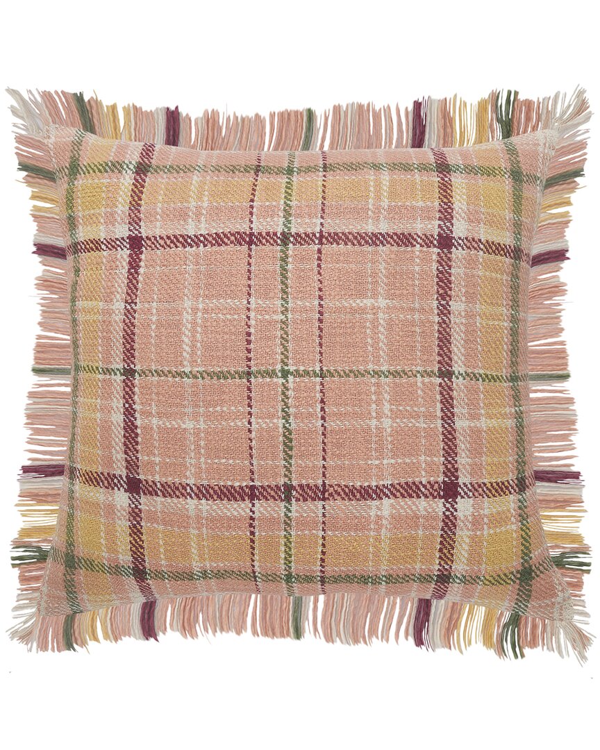 Lr Home Drew Plaid Fringe Throw Pillow