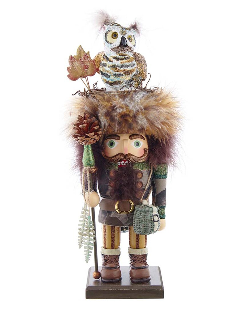 Kurt Adler 16in Hollywood Owl Woodsman Nutcracker