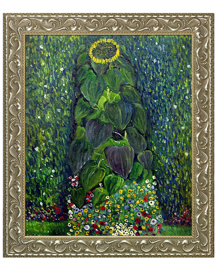 Overstock Art Sunflower Framed Oil Reproduction Of An Original Painting By Gustav Klimt