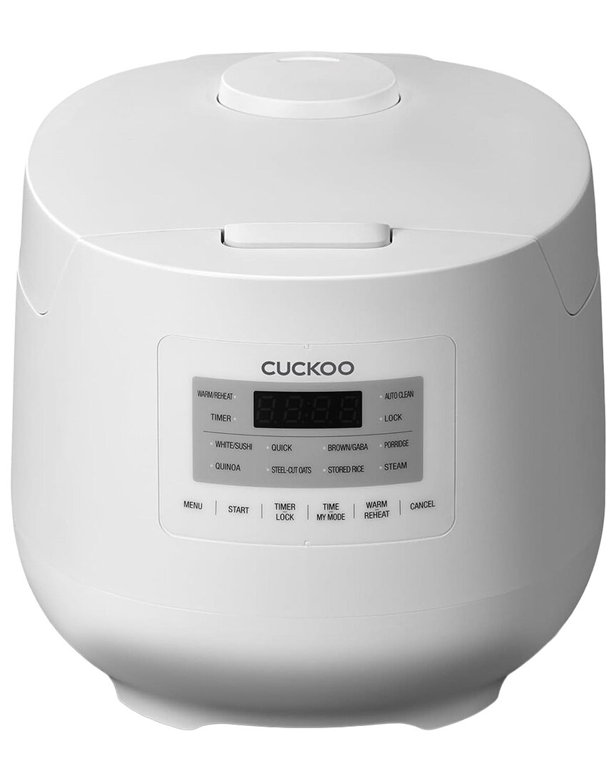 Cuckoo 6-cup Micom Rice Cooker With Nonstick Inner Pot In White
