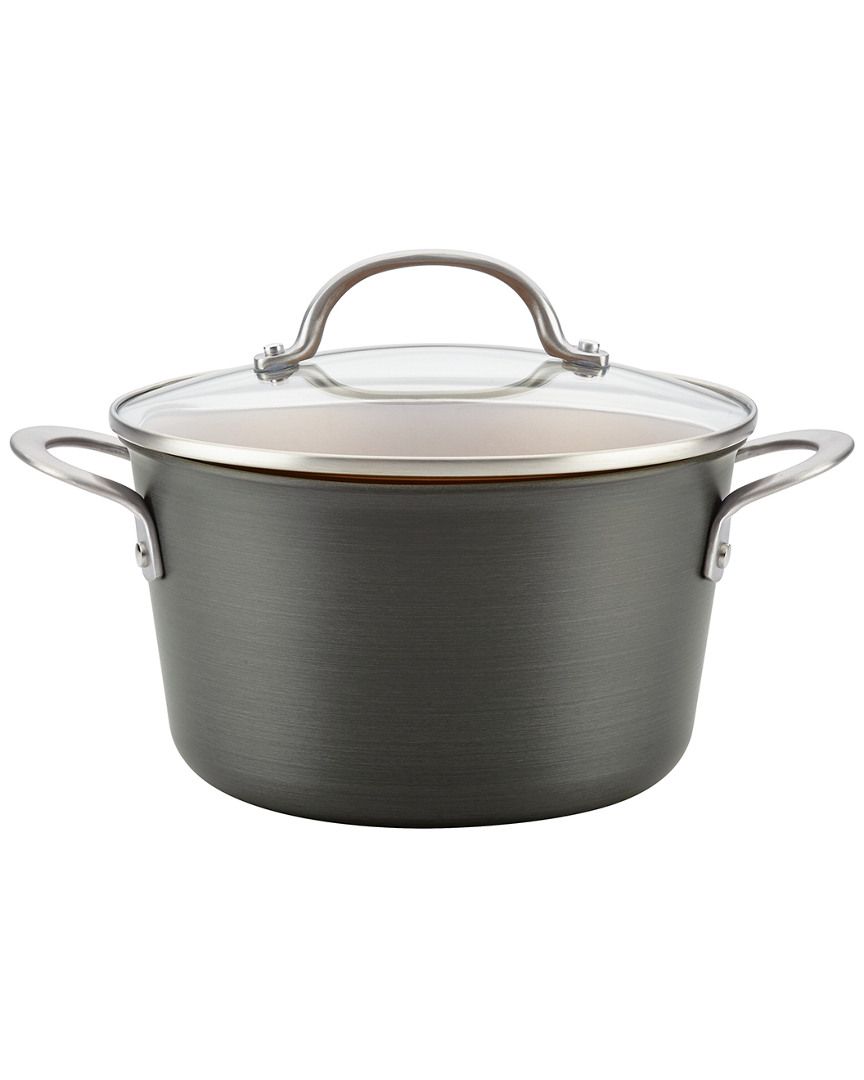 Ayesha Curry Home Collection Hard Anodized Aluminum Covered Saucepot
