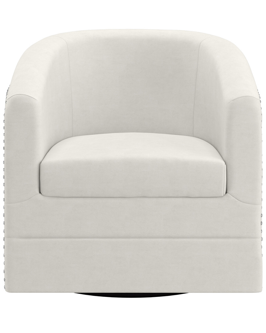 Worldwide Home Furnishings Nspire Tufted Velvet Swivel Accent Chair