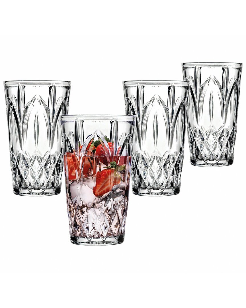 Godinger Martense Highball Glasses, Set Of 4 In Clear