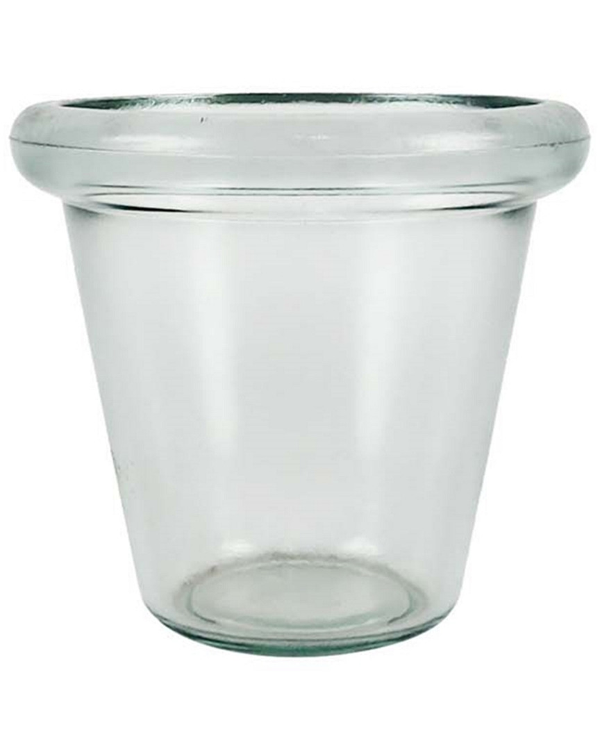 Bidkhome Large Recycled Glass Ice Bucket In Green