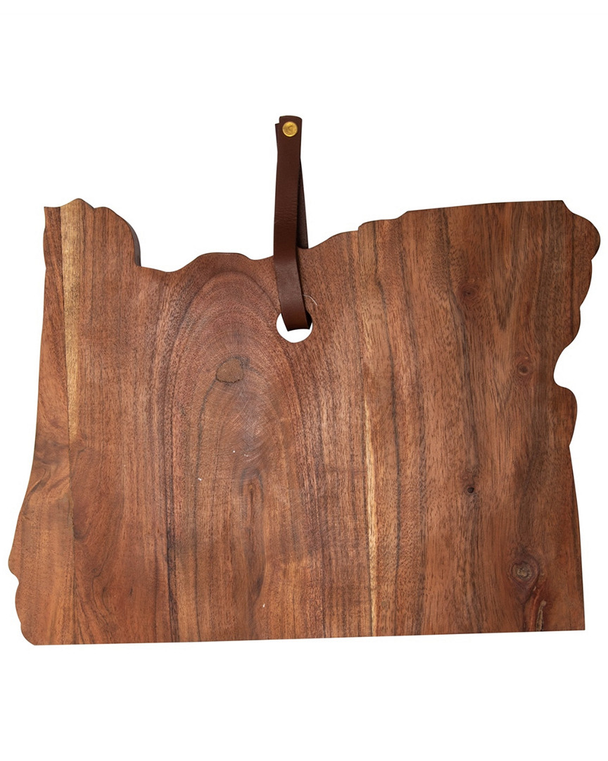 Bidkhome Acacia Wood Oregon Cutting Board In Brown