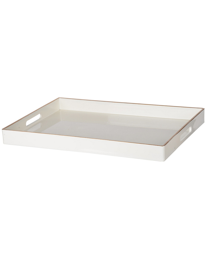 R16 Home Mimosa Rectangular Tray In White