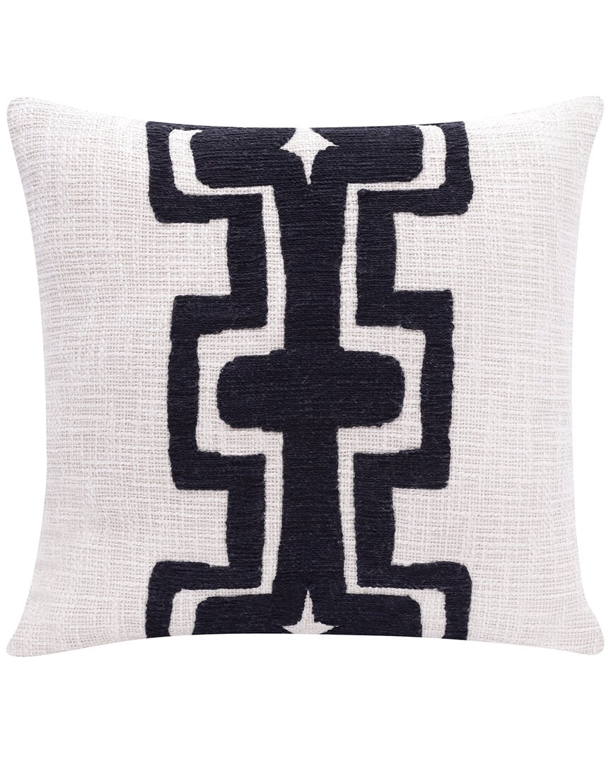 Lr Home Scarlett Geometric Handmade Throw Pillow In Black