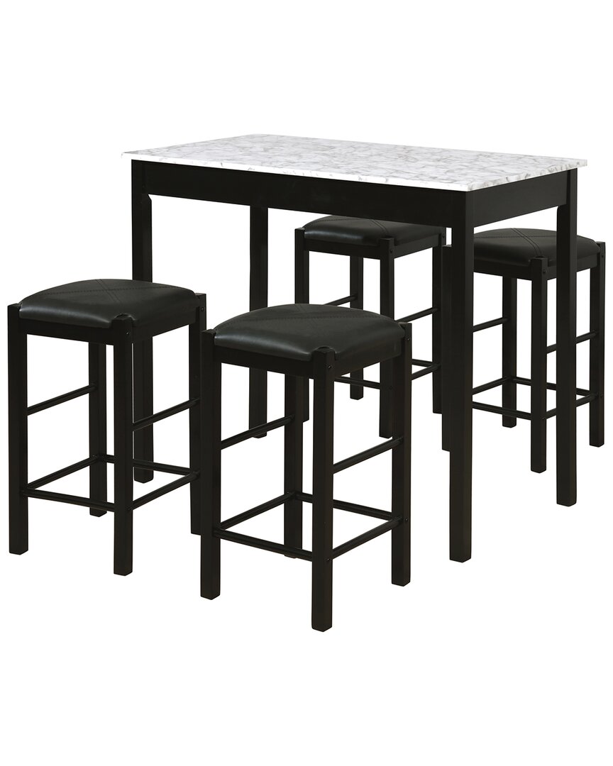 Shop Linon Tavern Dining Table With 2 Counter Stools In Black