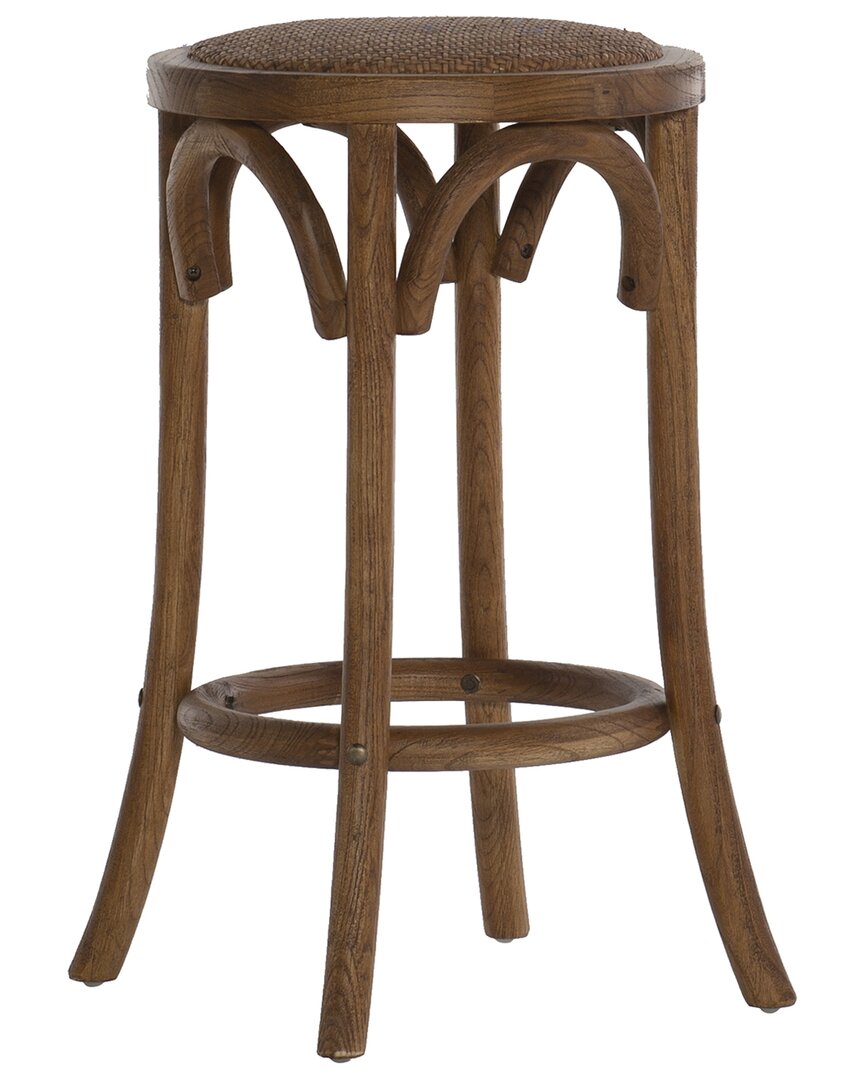 Linon Hyde Counter Stool In Brown