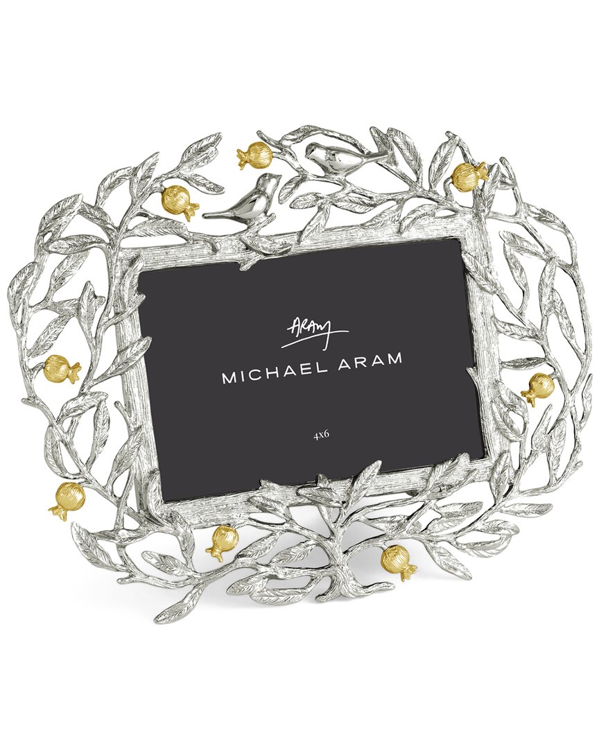 Michael Aram Micheal Aram Pomegranate 4x6 Photo Frame In Metallic