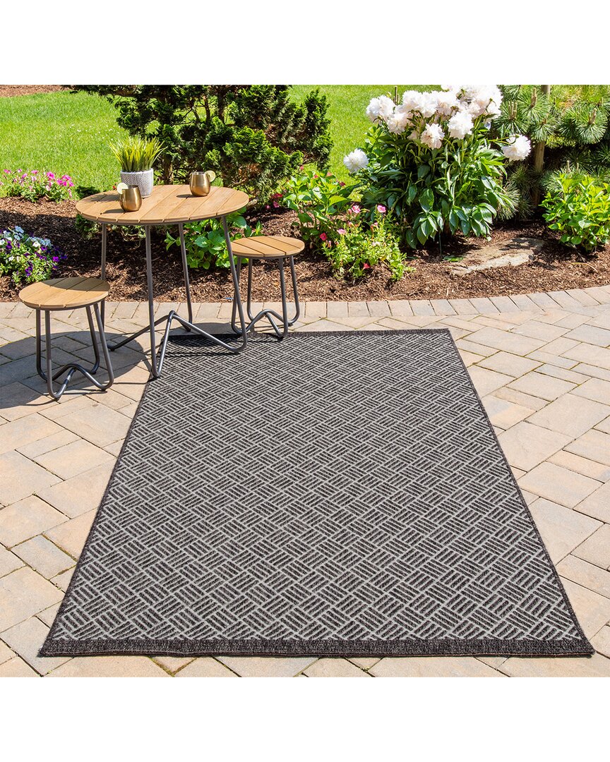 Momeni Como Indoor/outdoor Contemporary Rug In Gray