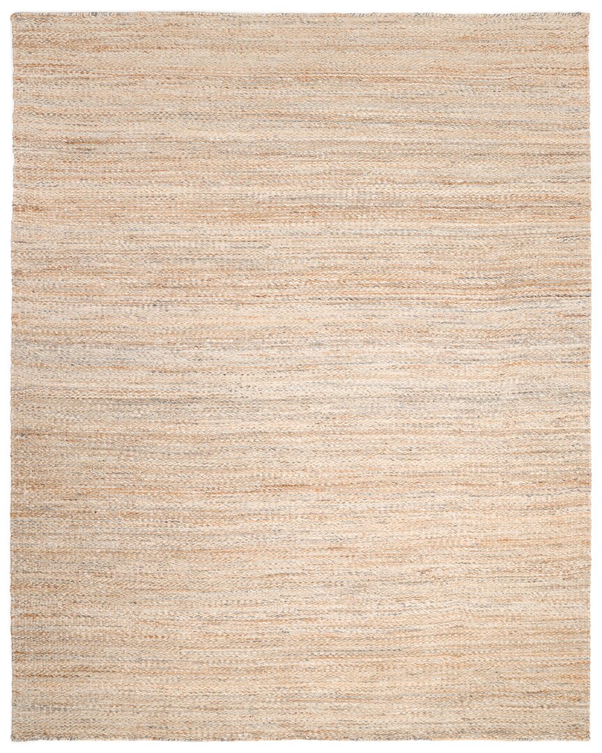 Solo Rugs Lee Contemporary Solid Hand-woven Jute & Wool-blend Area Rug In Brown