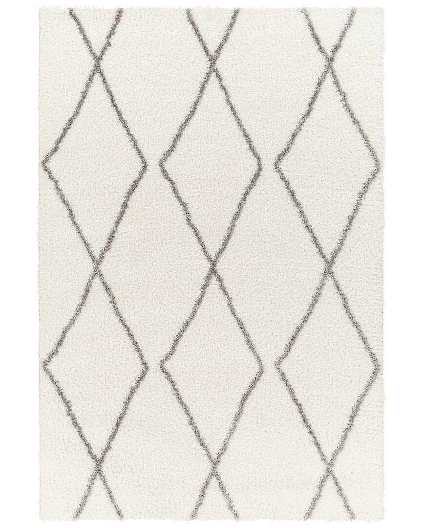 Surya Cloudy Shag Polyester Rug In Grey