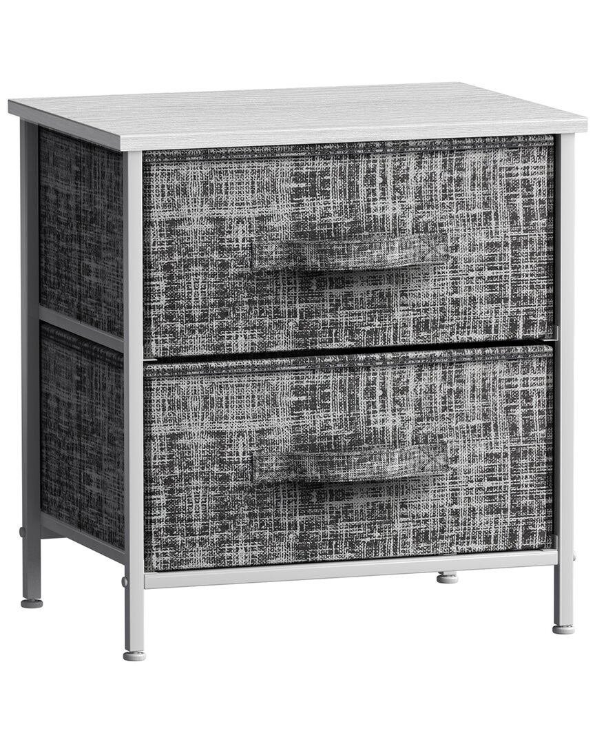 Shop Sorbus Nightstand With 2 Drawers In Grey
