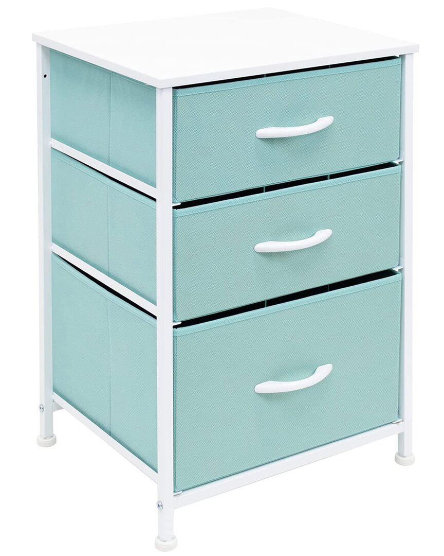 Shop Sorbus 3 Drawer End Table In Blue