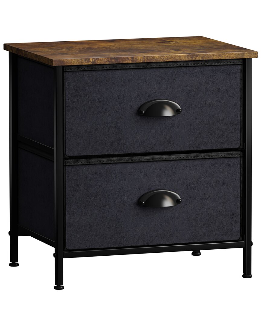 Shop Sorbus 2 Drawer Nightstand Dresser In Black