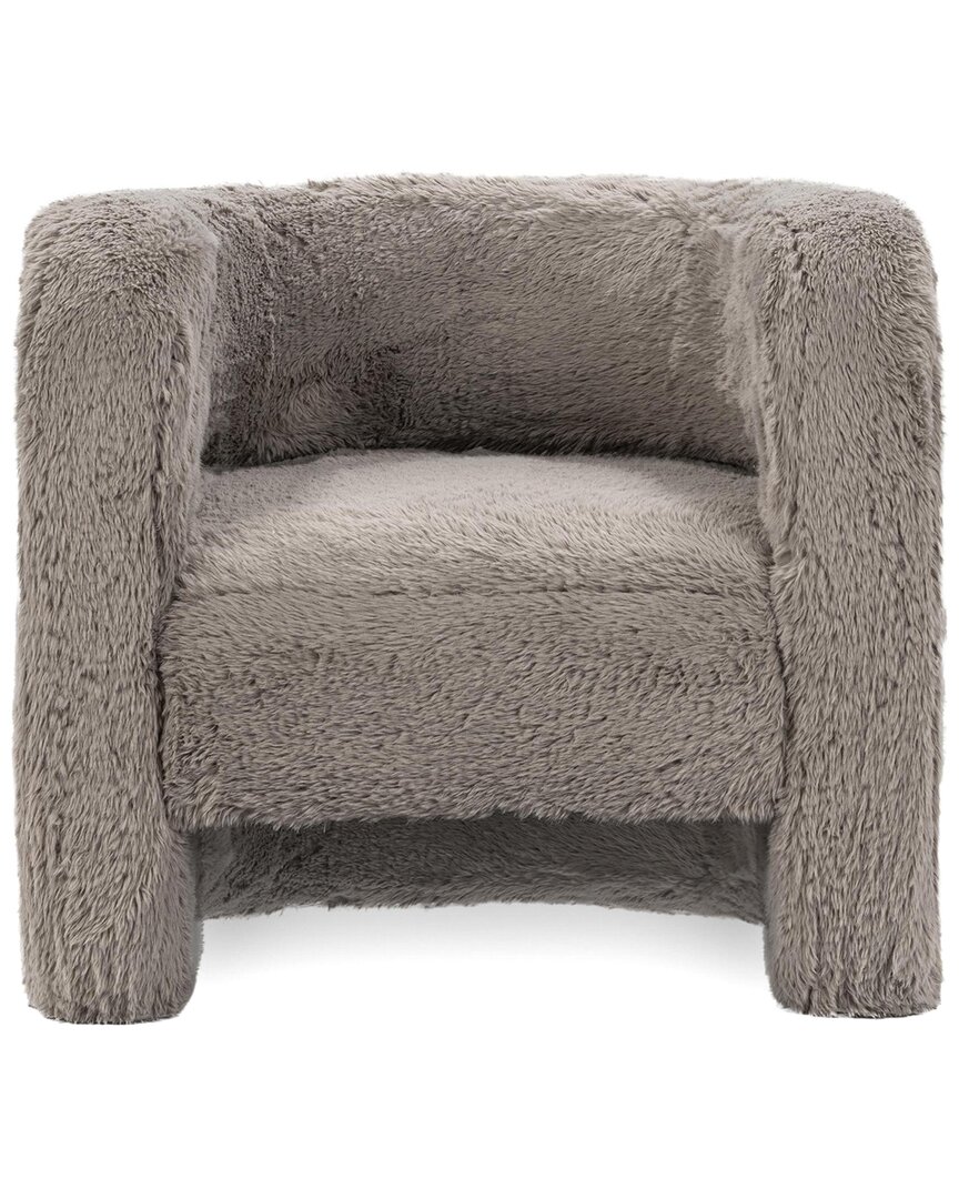Classic Home Teddy Plush Cushioned Accent Chair
