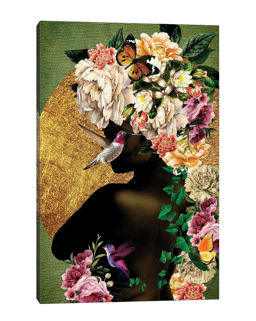 Icanvas Women In Bloom - Destiny Blooming By Yvonne Coleman Burney Wall Art