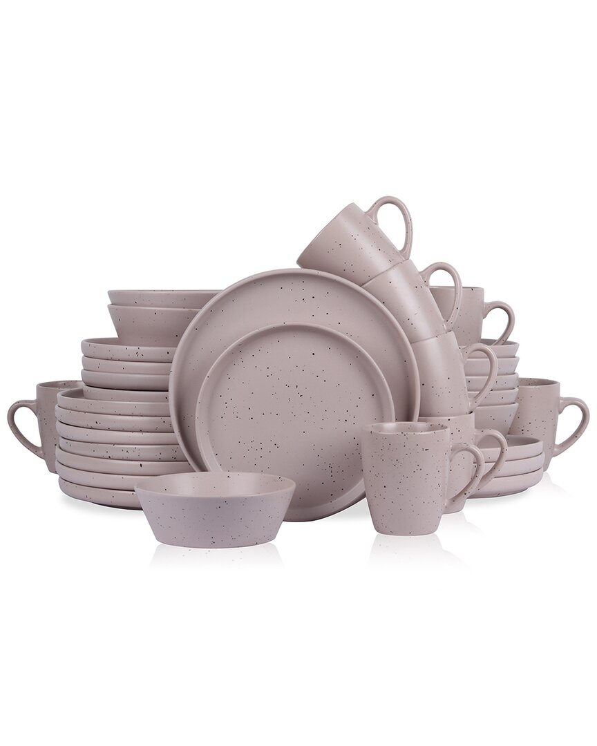 Stone Lain Jade 32pc Stoneware Dinnerware Set