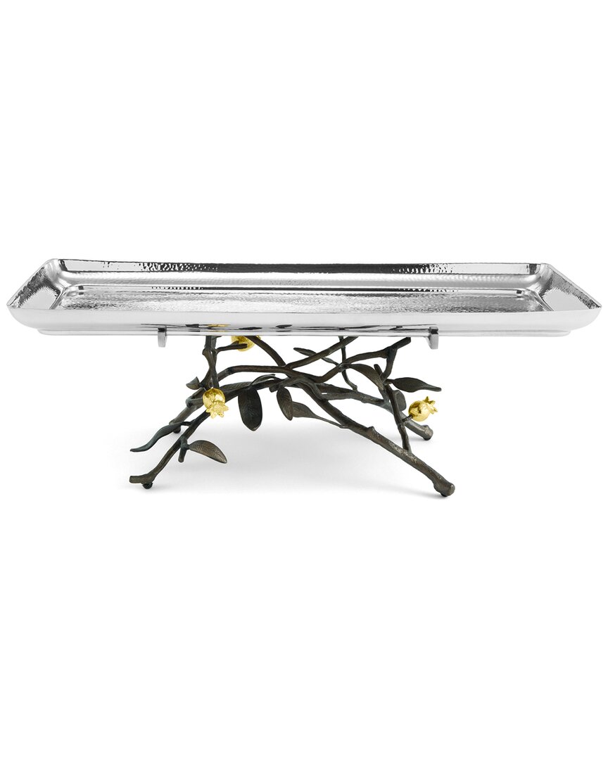 Michael Aram Pomegranate Footed Centerpiece Tray