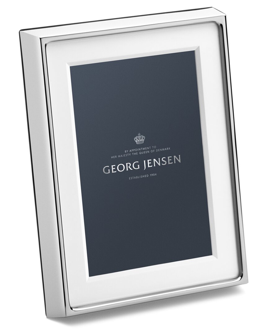 Georg Jensen Hand Polished Deco 4x6 Picture Frame