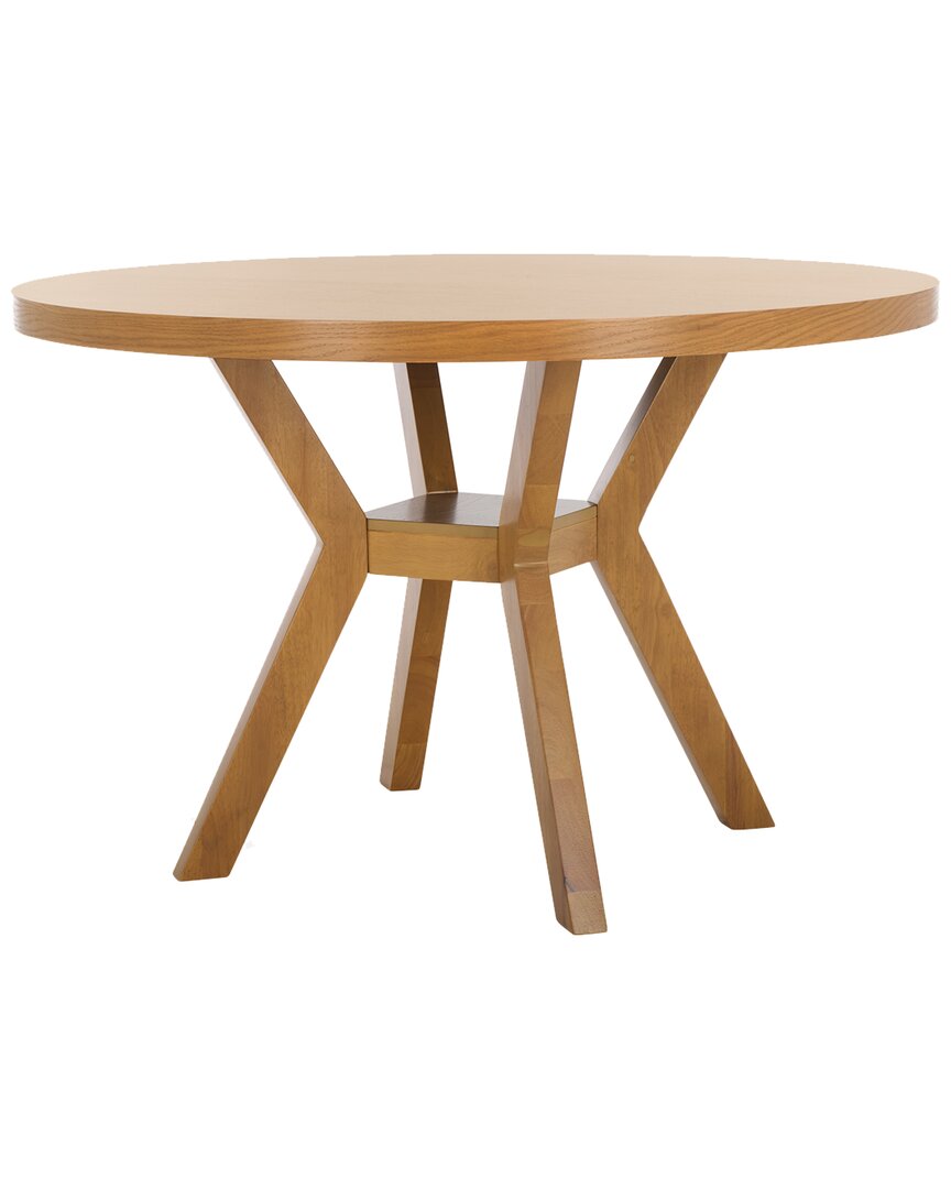 Safavieh Couture Luis Round Wood Dining Table