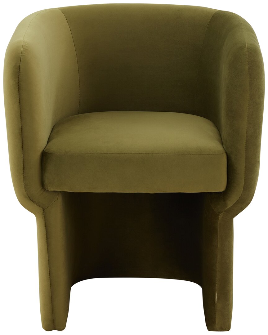 Safavieh Couture Wally Velvet Accent Chair In Green