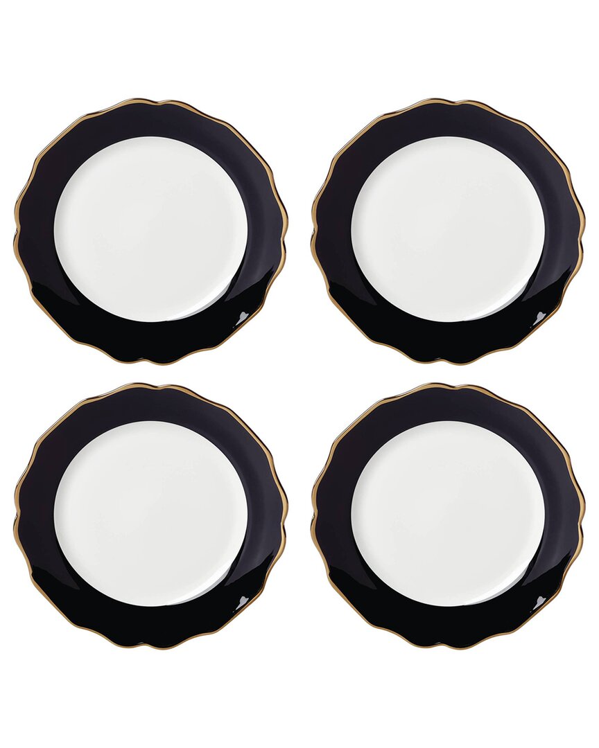 Lenox Contempo Luxe Black Accent Plates, Set Of 4